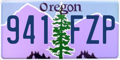 OR license plate 941FZP
