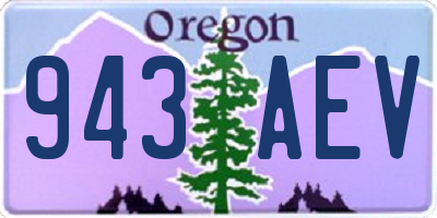 OR license plate 943AEV