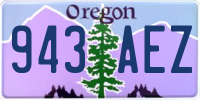 OR license plate 943AEZ