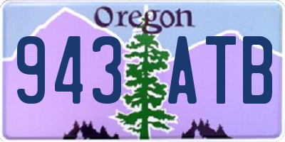 OR license plate 943ATB