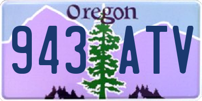 OR license plate 943ATV