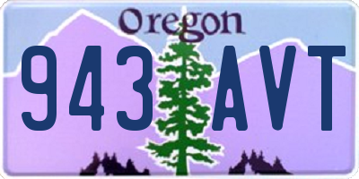 OR license plate 943AVT