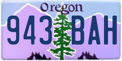 OR license plate 943BAH