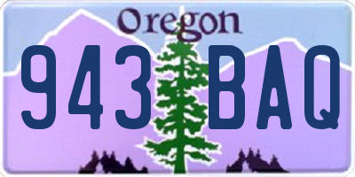 OR license plate 943BAQ