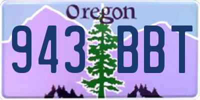 OR license plate 943BBT