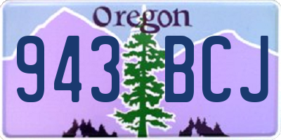 OR license plate 943BCJ