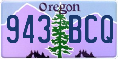 OR license plate 943BCQ