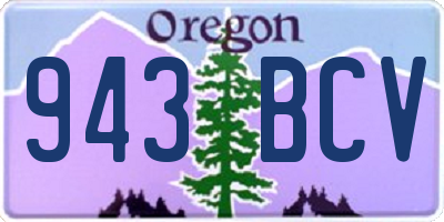 OR license plate 943BCV