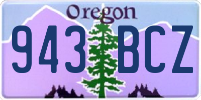 OR license plate 943BCZ