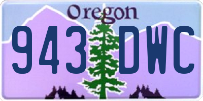 OR license plate 943DWC