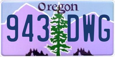 OR license plate 943DWG
