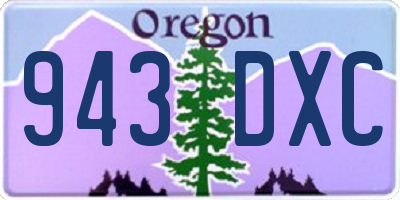 OR license plate 943DXC