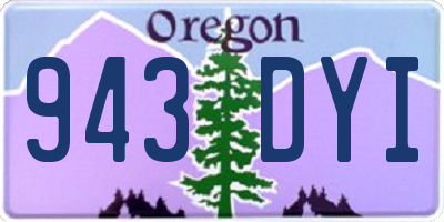 OR license plate 943DYI