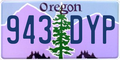 OR license plate 943DYP