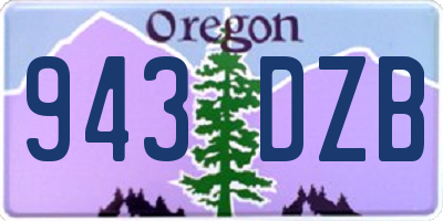 OR license plate 943DZB