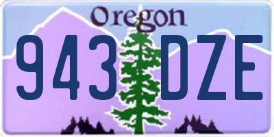 OR license plate 943DZE