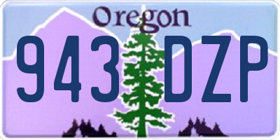 OR license plate 943DZP