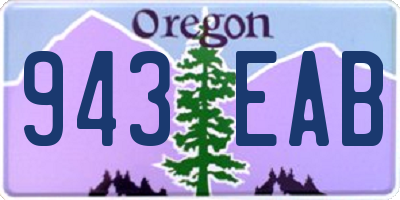 OR license plate 943EAB