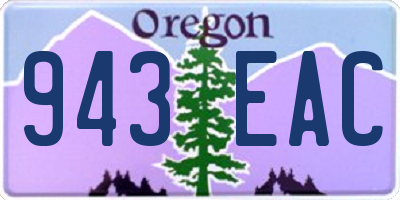 OR license plate 943EAC