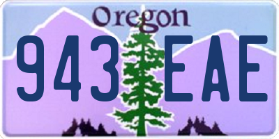 OR license plate 943EAE