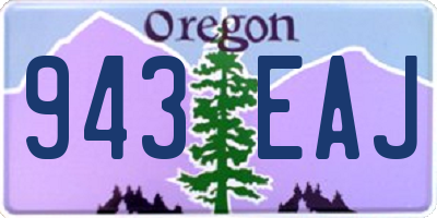 OR license plate 943EAJ