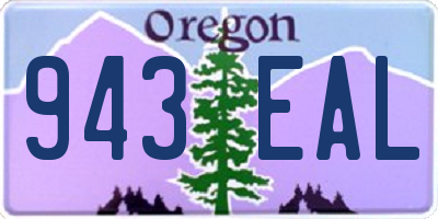 OR license plate 943EAL