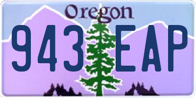 OR license plate 943EAP