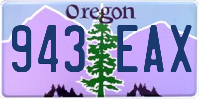OR license plate 943EAX