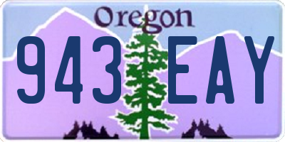 OR license plate 943EAY