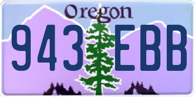 OR license plate 943EBB