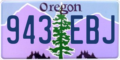 OR license plate 943EBJ