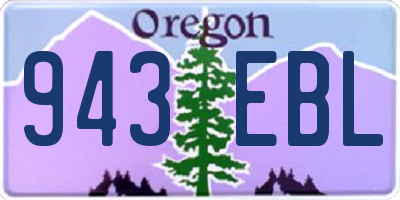 OR license plate 943EBL