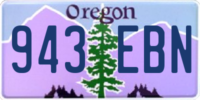 OR license plate 943EBN