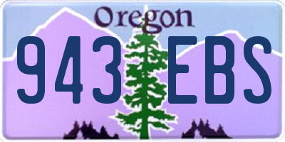 OR license plate 943EBS