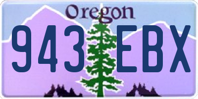 OR license plate 943EBX