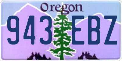 OR license plate 943EBZ