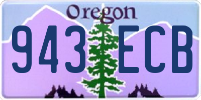 OR license plate 943ECB