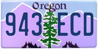 OR license plate 943ECD