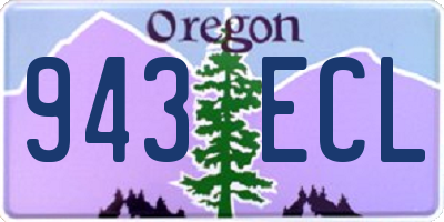 OR license plate 943ECL