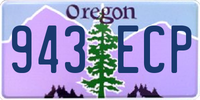 OR license plate 943ECP