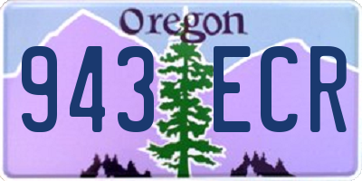 OR license plate 943ECR