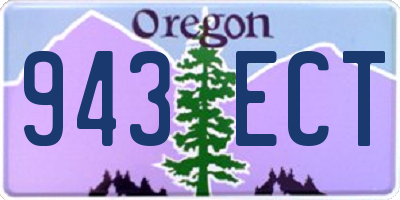 OR license plate 943ECT