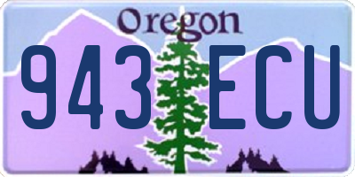 OR license plate 943ECU