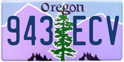 OR license plate 943ECV