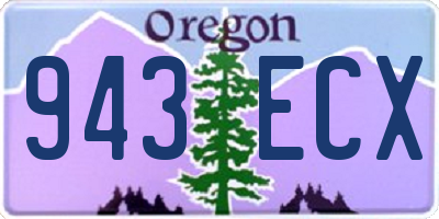 OR license plate 943ECX