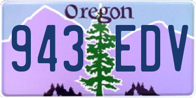 OR license plate 943EDV