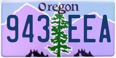 OR license plate 943EEA