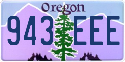 OR license plate 943EEE