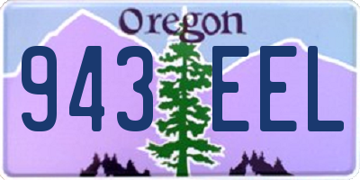 OR license plate 943EEL
