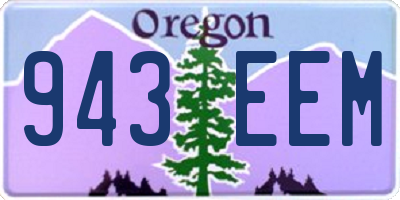 OR license plate 943EEM